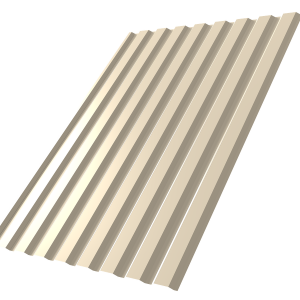 Профнастил С20A 0,45 Drap TX RAL 1015 светлая слоновая кость