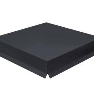 Колпак на столб крышка 390х390мм 0,5 Satin с пленкой RAL 7024 мокрый асфальт