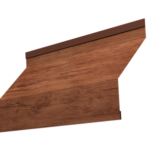 Ламель забора жалюзи Milan new 0,45 Print Premium с пленкой Rowan Wood Intense FTC