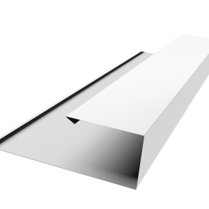 Планка торцевая страховочная 0,45 Drap TX RAL 9003 сигнальный белый (2м)