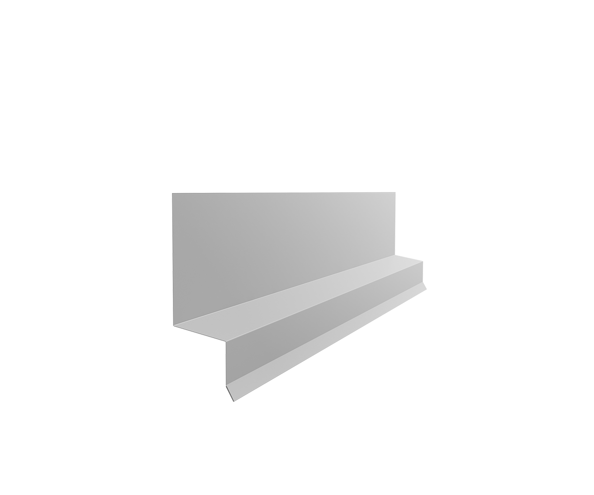 Отлив верхний фальц 0,45 Drap TX RAL 7004 сигнальный серый (3м)