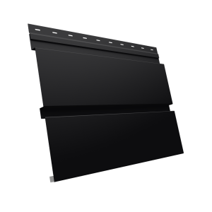 Софит металлический Квадро Брус без перфорации 0,5 Drap TX с пленкой RAL 9005 черный