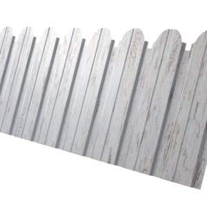 Профнастил C10B фигурный 0,45 Print Elite Snow Wood TwinColor