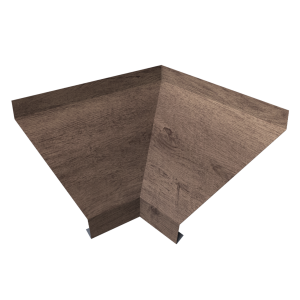 Угол отлива внутренний 150 0,45 Print Premium с пленкой Almond Wood Fresh