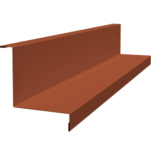 Угол внутренний простой фальц 0,5 Satin Matt RAL 8004 терракота (2м)