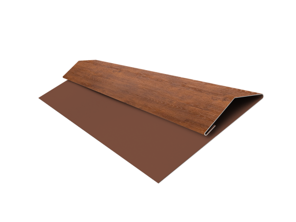 Планка стартово-финишная Экобрус Grand Line 0,45 Print Premium Golden Wood Fresh TwinColor (3м)