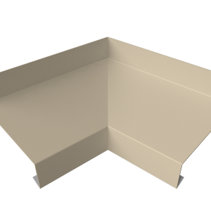 Угол отлива внутренний 50 0,45 Drap TX с пленкой RAL 1015 светлая слоновая кость