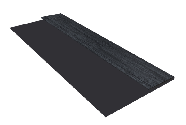 Планка стартовая Блок-Хаус new Grand Line 0,45 Print Premium Grey Wood TwinColor (3м)