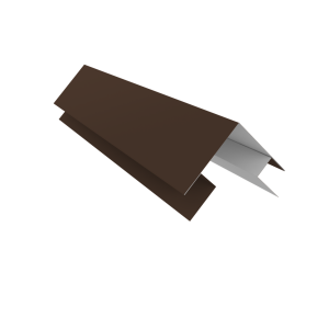 Планка угла внешнего сложная Кожуха сегментного 0,5 PurPro Matt 275 RAL 8017 шоколад (0,8м)