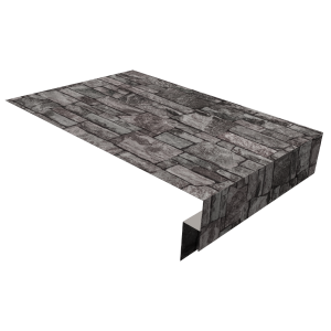Планка околооконная сложная 250х50х18 (j-фаска) 0,45 Print Elite Fine Stone TwinColor (2м)