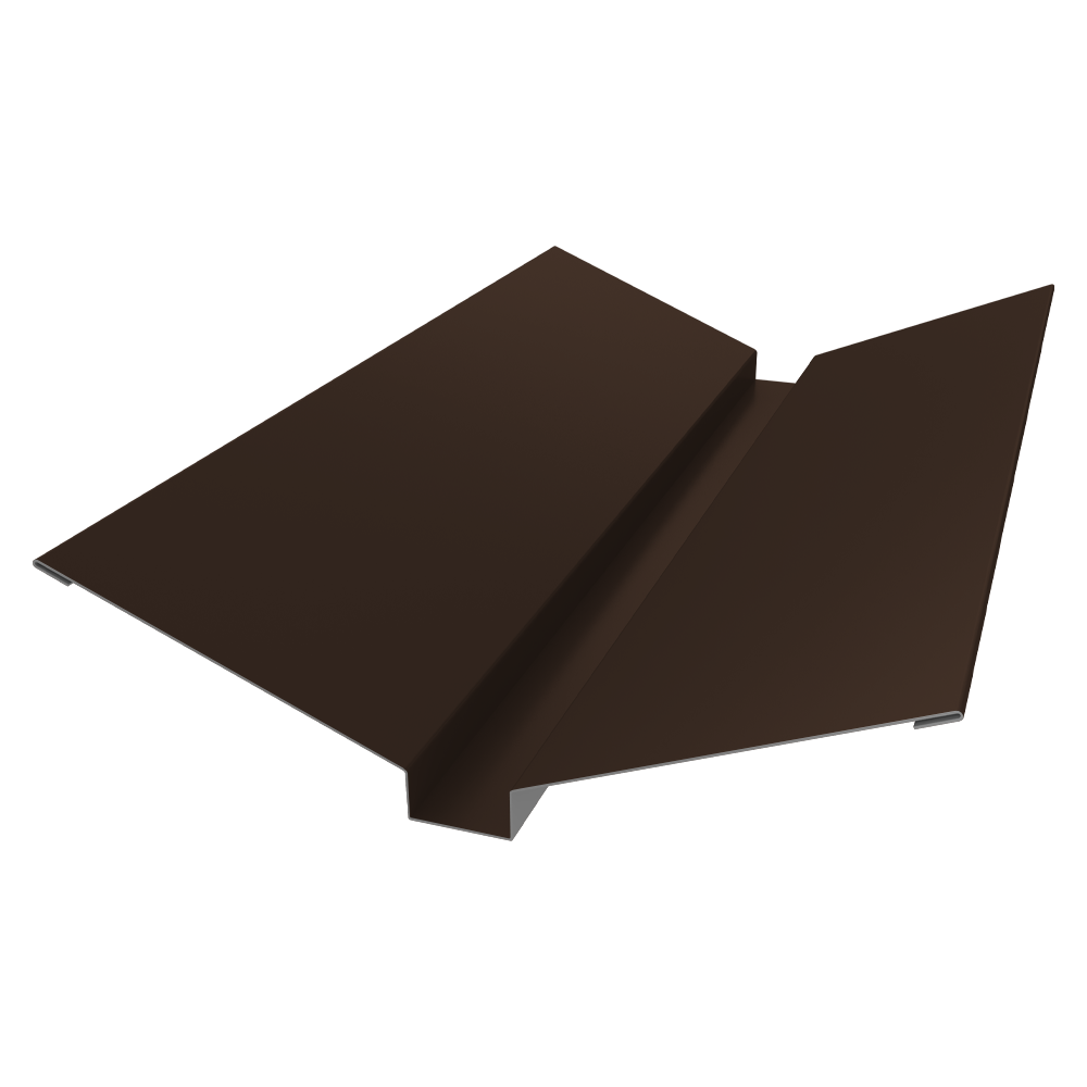 Планка ендовы верхней 115х30х115 0,45 Drap TR RAL 8017 шоколад (3м)
