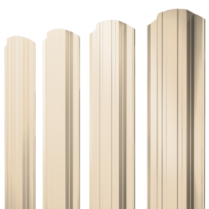 Штакетник Прямоугольный фигурный 0,5 Satin RAL 1015 светлая слоновая кость