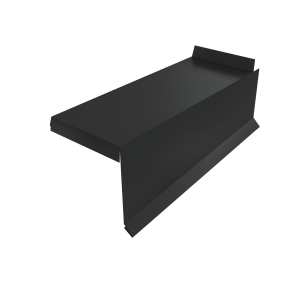 Планка торцевая сегментная Квадро профи Правая 0,5 GreenCoat Pural BT, matt RR2H3 (RAL 7016 антрацитово-серый)