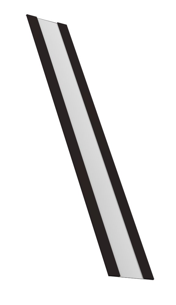 Крепежная планка жалюзи Milan, Milan Slim, Tokyo 0,5 PurPro Matt 275 RAL 9005 черный (2,5м)