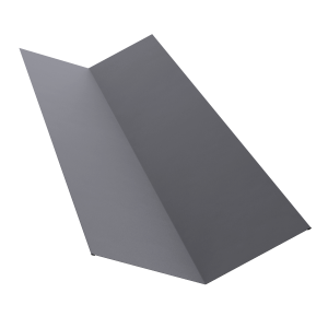 Планка ендовы верхней 145х145 0,5 PE с пленкой RAL 7004 сигнальный серый (3м)