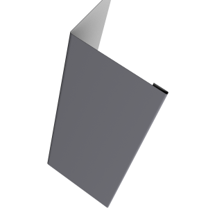 Нащельник (для калиток и ворот) 25х35 жалюзи Milan, Tokyo, Palermo 0,45 Drap TX RAL 7004 сигнальный серый (L2,5)