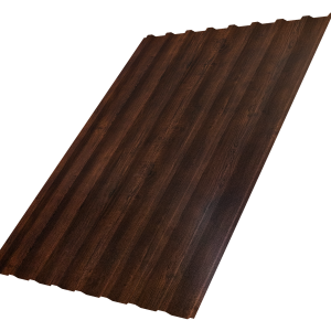 Профнастил С20B 0,45 Print-Double Premium Cherry Wood Dark F