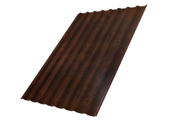 Профнастил С20B 0,45 Print-Double Premium Cherry Wood Dark F