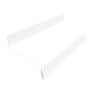 Отлив простой 70 0,5 PE с пленкой RAL 9003 сигнальный белый (2м)