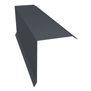 Планка торцевая 150х100 0,5 Atlas X с пленкой RAL 7024 мокрый асфальт (2м)