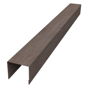 Стойка боковая крепежная для забора жалюзи Palermo 0,45 Print Elite White Wood TwinColor (2,5м)