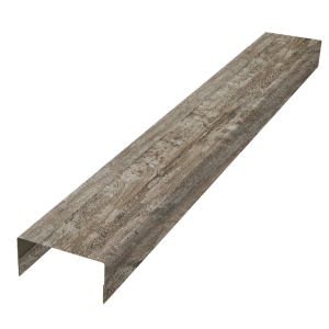 Крышка забора для горизонтального монтажа штакетника 0,45 Print Elite Nordic Wood TwinColor (2,5м)