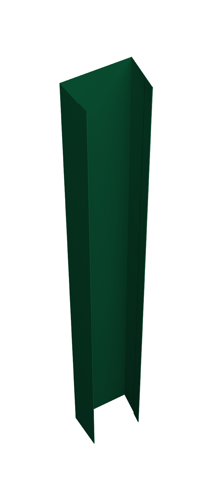 Крепежная планка верхняя Texas 0,45 PE-Double RAL 6005 зеленый мох (2м)