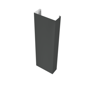 Полустолб для С21 0,5 GreenCoat Pural BT, matt с пленкой RR2H3 (RAL 7016 антрацитово-серый) (L2,0)