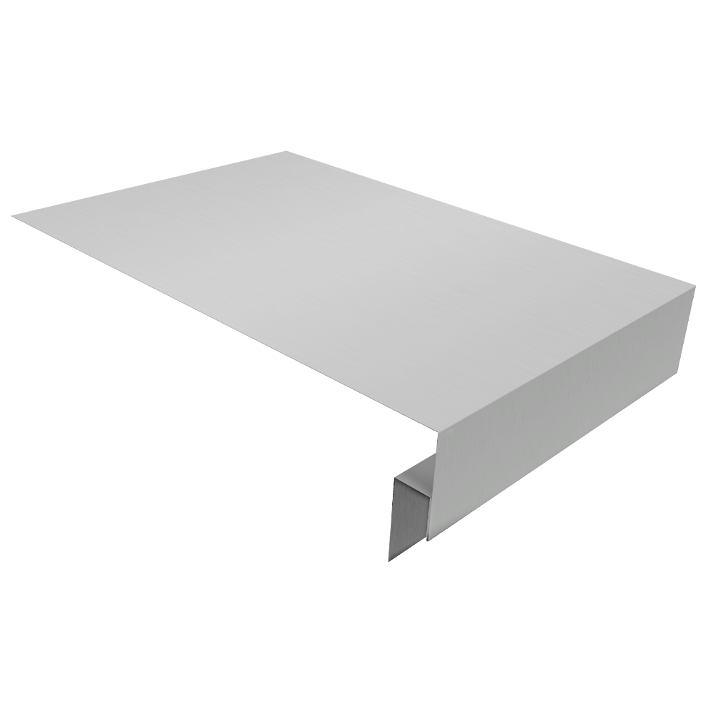 Планка околооконная сложная фальц 0,45 Drap TX RAL 7047 телегрей 4 (3м)