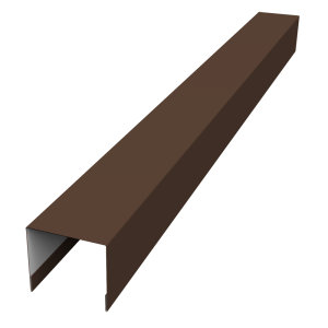 Стойка боковая крепежная для забора жалюзи Palermo 0,5 PurPro Matt 275 RAL 8017 шоколад (3м)
