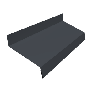 Отлив простой 70 0,4 PE-Double с пленкой RAL 7024 мокрый асфальт (2м)