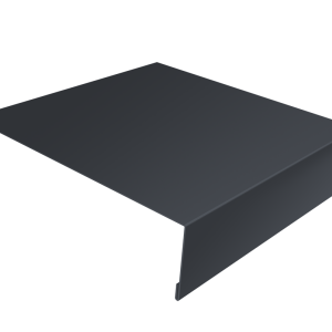 Планка лобовая/околооконная простая 190х50 0,5 Atlas X с пленкой RAL 7024 мокрый асфальт (3м)