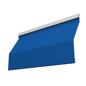 Ламель забора жалюзи Milan Slim 0,45 PE с пленкой RAL 5005 сигнальный синий