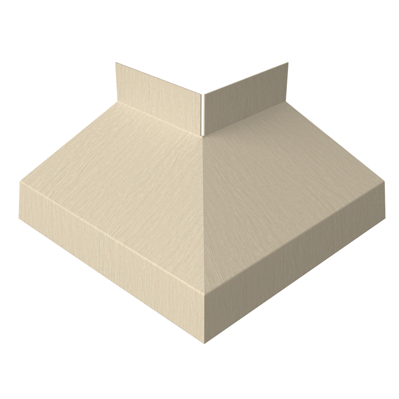 Угол отлива внешний 70 0,45 Print Elite с пленкой Milky Wood TwinColor
