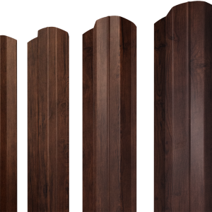 Штакетник М-образный B фигурный 0,45 Print Premium Cherry Wood Fresh TwinColor
