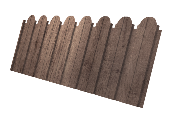 Профнастил C10B фигурный 0,45 Print Premium Almond Wood Fresh