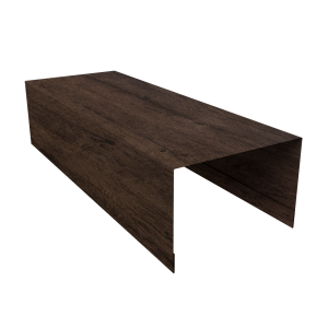Крышка для забора из сайдинга (Квадро брус, Вертикаль) 0,45 Print-Double Elite Antique Wood (2,54м)