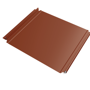 Кликфальц Double Pro Grand Line 0,5 Satin Matt TX с пленкой на замках RAL 8004 терракота