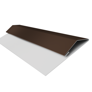 Планка стартово-финишная Экобрус Grand Line 0,5 PE с пленкой RAL 8017 шоколад (3м)