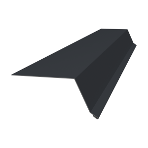 Планка капельник 100х55 0,4 PE-Double с пленкой RAL 7024 мокрый асфальт (3м)