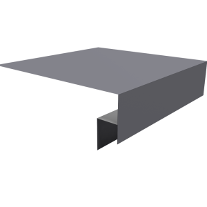 Планка околооконная сложная 200х50х12 (j-фаска) 0,5 Satin с пленкой RAL 7004 сигнальный серый (2м)