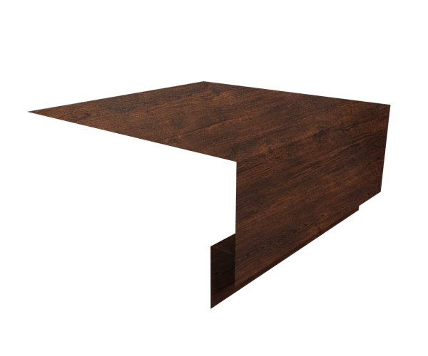 Планка околооконная сложная 250х75х18 (j-фаска) 0,45 Print-Double Premium Cherry Wood Dark F (3м)
