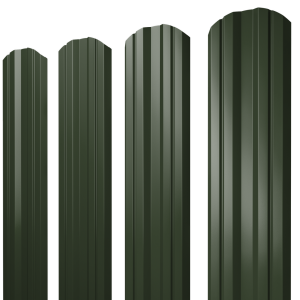 Штакетник Twin фигурный 0,5 Satin Matt TX RAL 6020 хромовая зелень