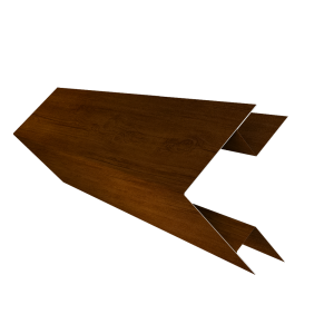 Планка угла внешнего сложного Блок-Хаус new Grand Line 0,45 Print-Double Premium Golden Wood Intense F (3м)