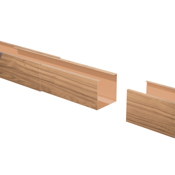 Соединитель профиля для КР Ш50/В50 Honey Wood Zn 0,45
