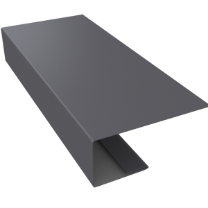 J-Профиль 18мм 0,45 Drap RAL 7004 сигнальный серый (3м)