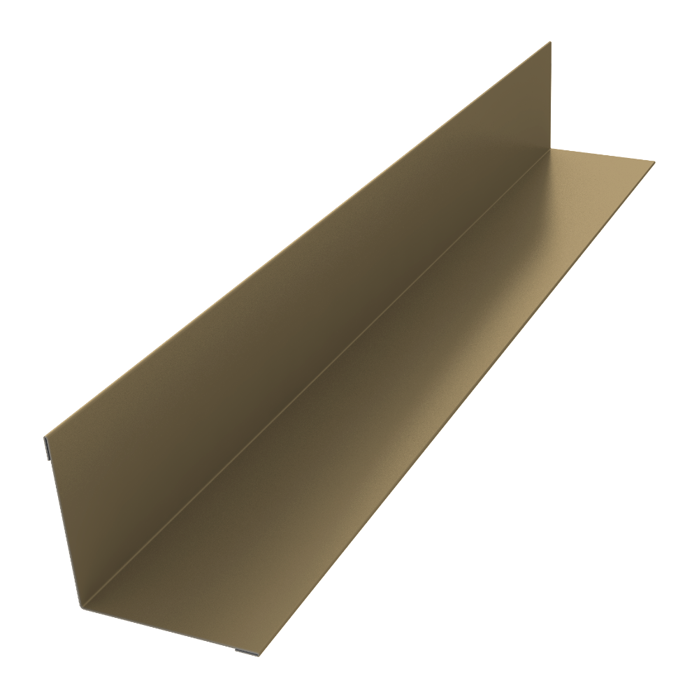 Угол внутренний 70х70 0,4 PE с пленкой RAL 1014 слоновая кость (2м)