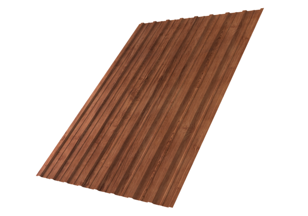 Профнастил С10A 0,45 Print Premium Rowan Wood Intense FTC