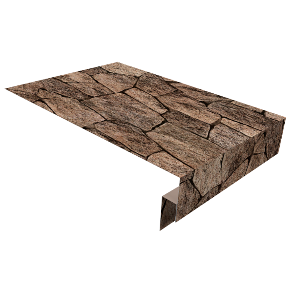Планка околооконная сложная 300х50х18 (j-фаска) 0,45 Print Elite King Stone TwinColor (3м)