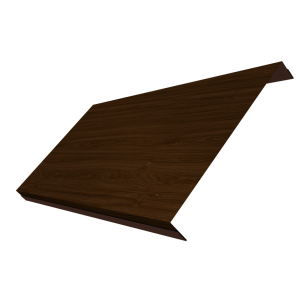 Ламель обратная 200 забора жалюзи Texas 0,45 Print Elite с пленкой Choco Wood TwinColor